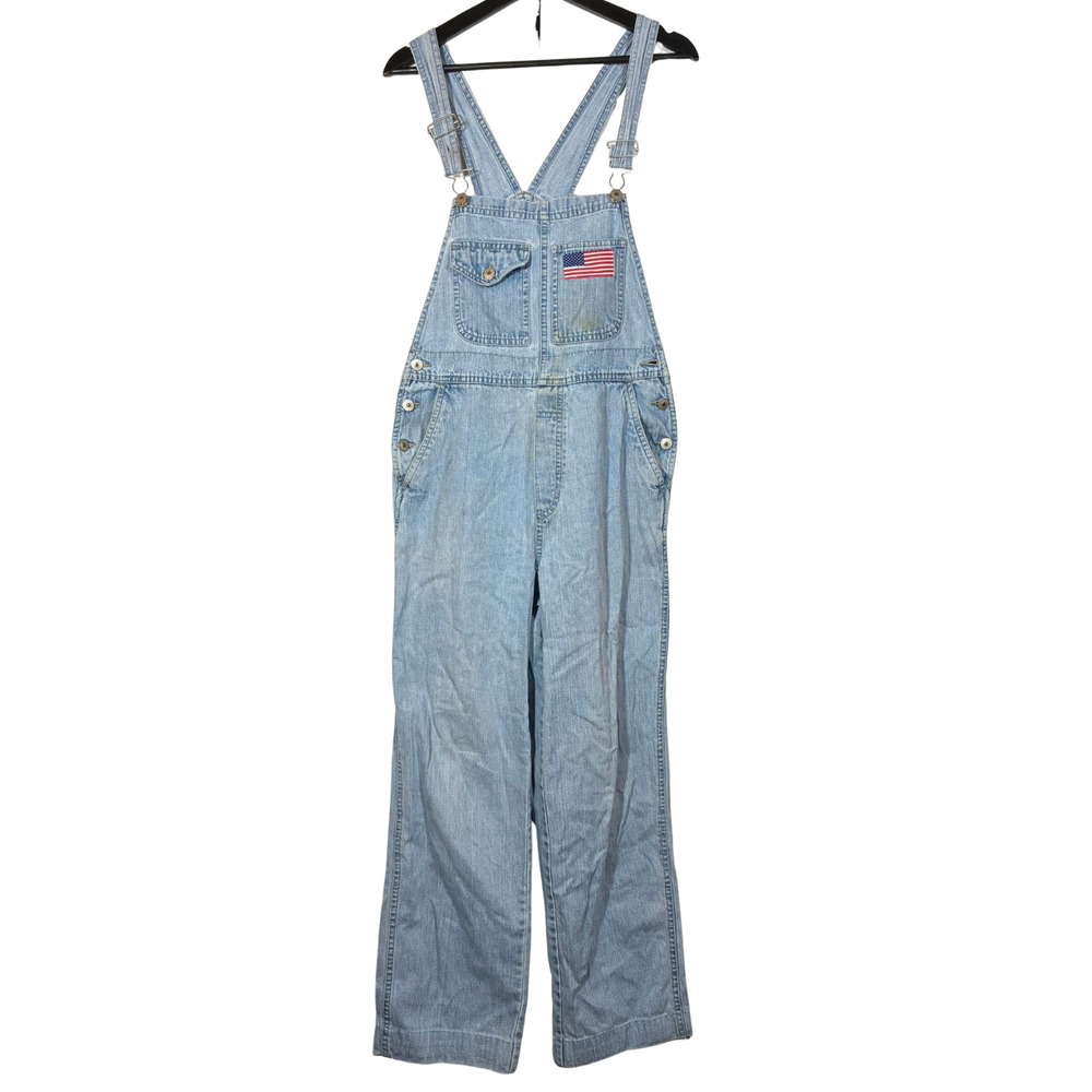 Xhilaration Bib Overalls Denim Jeans Small Retro 90s Vintage See Photos Stains - Picture 11 of 12